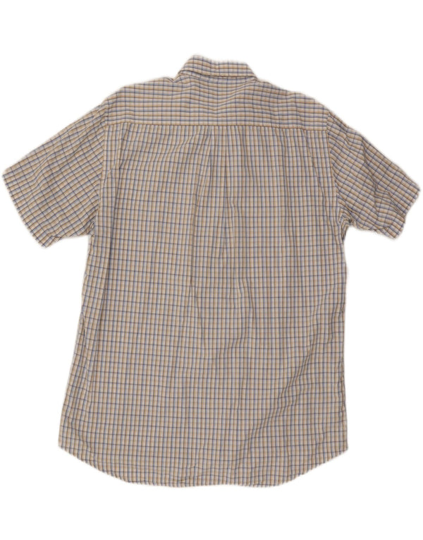 Мужская рубашка Kappa с коротким рукавом 3XL, разноцветная клетка, хлопок