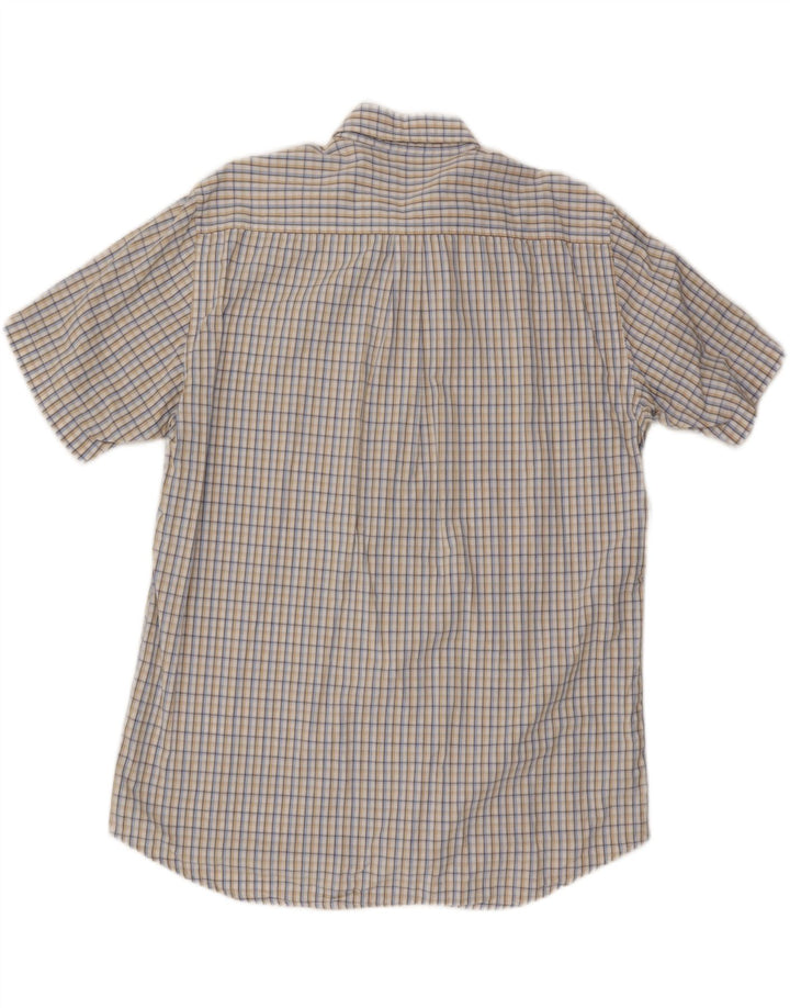 Мужская рубашка Kappa с коротким рукавом 3XL, разноцветная клетка, хлопок