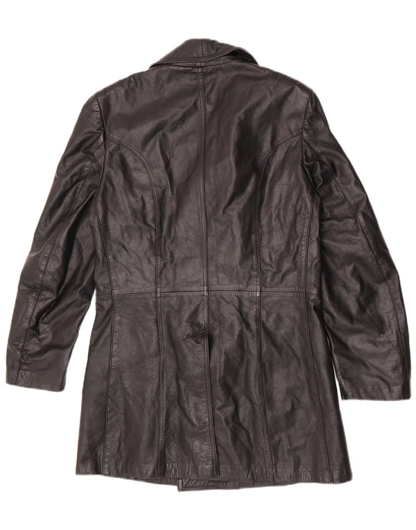 Винтажное мужское кожаное бушлат IT 48 Medium Black Classic