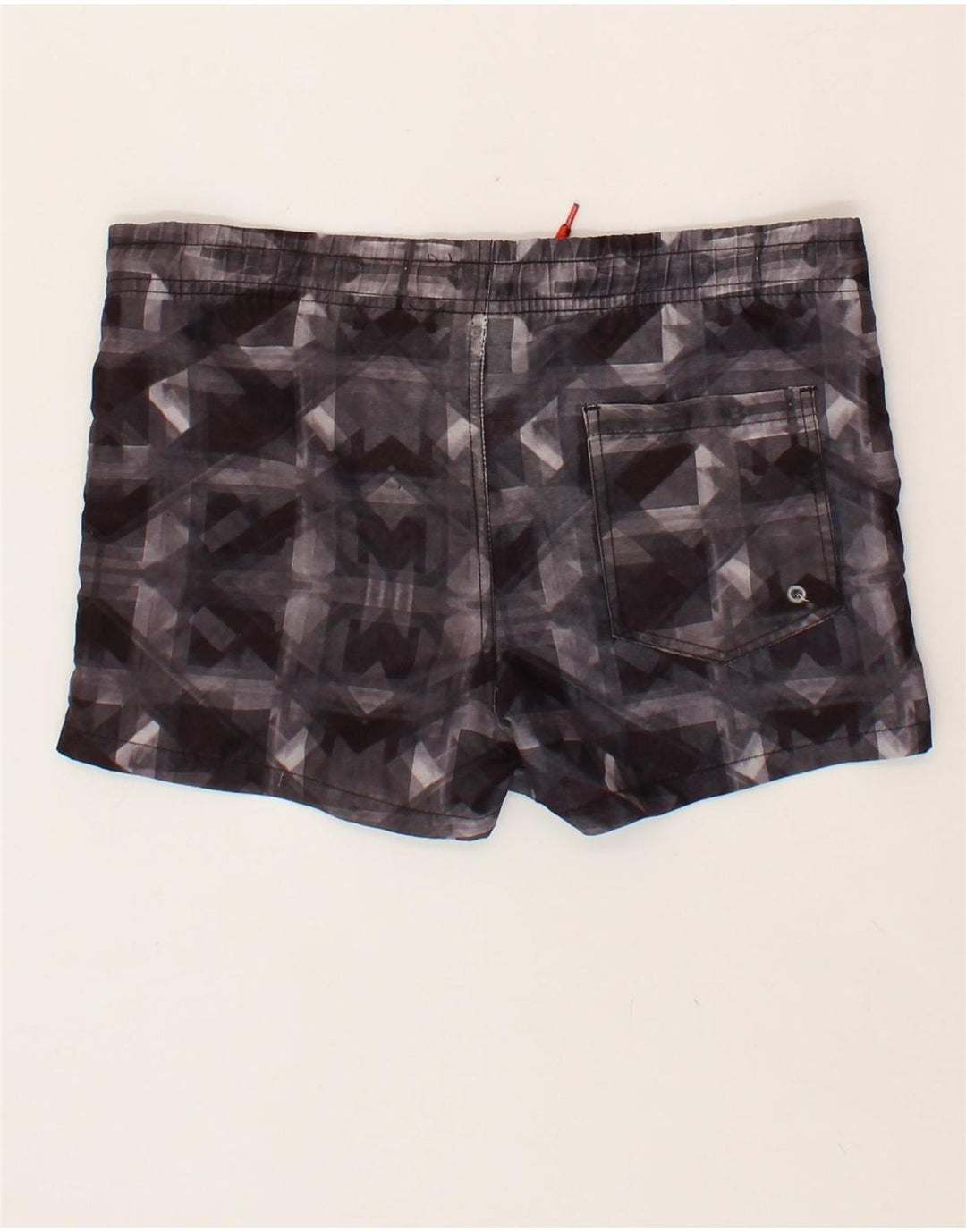 UMBRO Boys Swimming Shorts 7-8 Years Small Grey Geometric Vintage Umbro and Second-Hand Umbro from Messina Hembry 