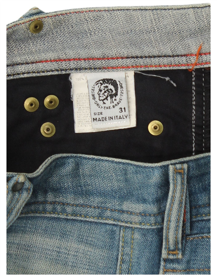 Мужские прямые джинсы Diesel W31 L32 синие, хлопок