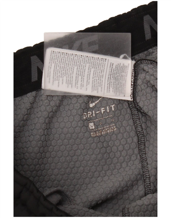 Мужские спортивные брюки Nike Dri Fit для бега, большие черные полиэстеровые брюки