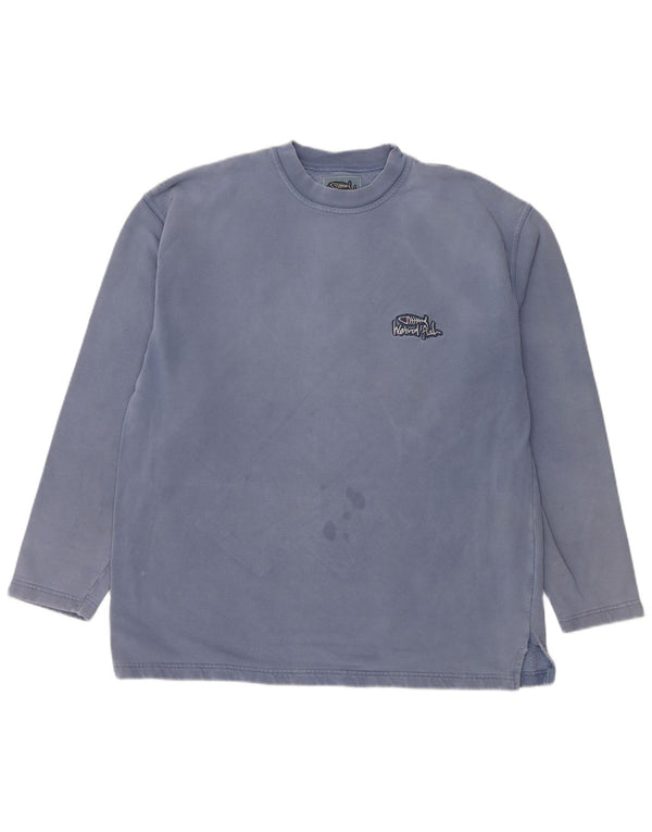 Мужской свитшот Weird Fish, XL, синий хлопок