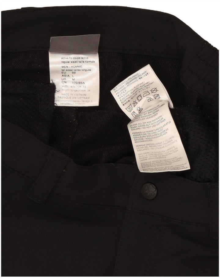 Jack Wolfskin Женские прямые брюки карго среднего размера W30 L33, черные полиэстер