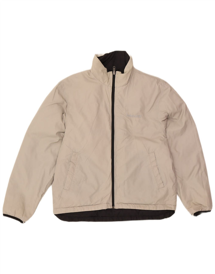 Мужская двусторонняя стеганая куртка Timberland UK 40, большой черный нейлон