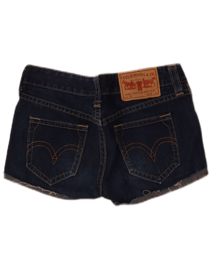 Женские джинсовые шорты Levi's 927 W28, средние, темно-синие