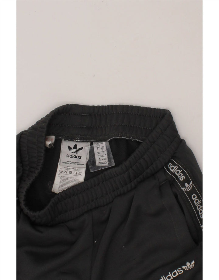 ADIDAS Boys Graphic Tracksuit Trousers Joggers 6-7 Years  Grey Polyester Vintage Adidas and Second-Hand Adidas from Messina Hembry 