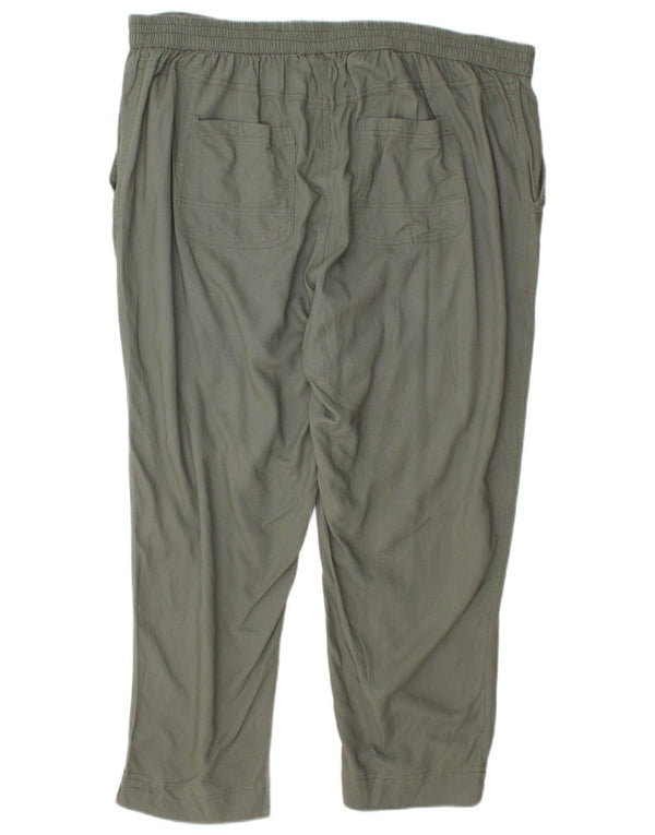 Женские зауженные брюки Marks & Spencer Autograph UK 18 XL W36 L27 зеленые
