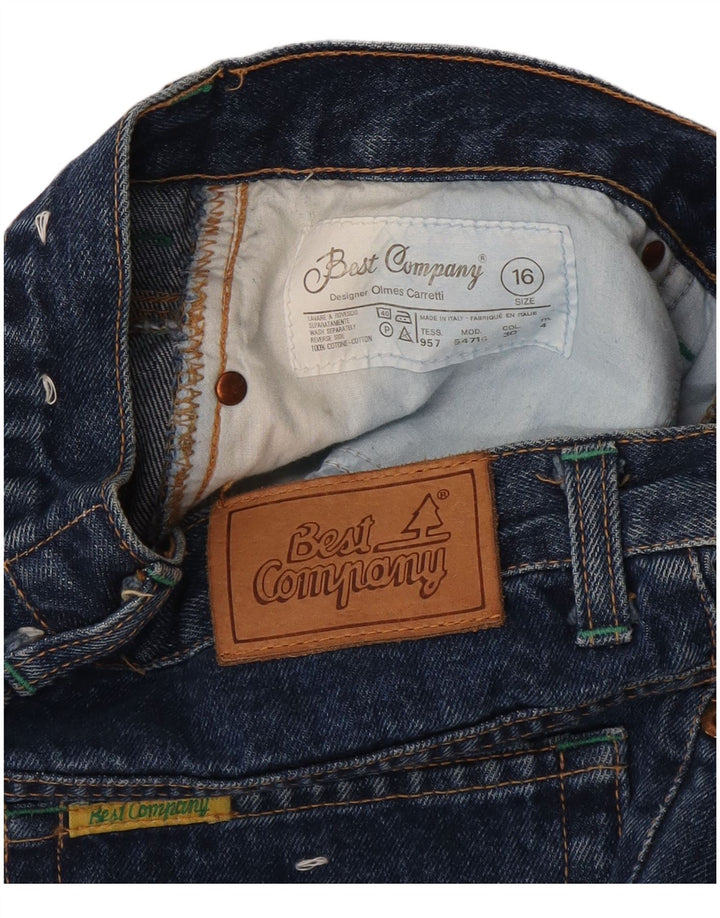 Джинсы зауженного кроя для девочек 15–16 лет BEST COMPANY W30 L32, темно-синий, хлопок