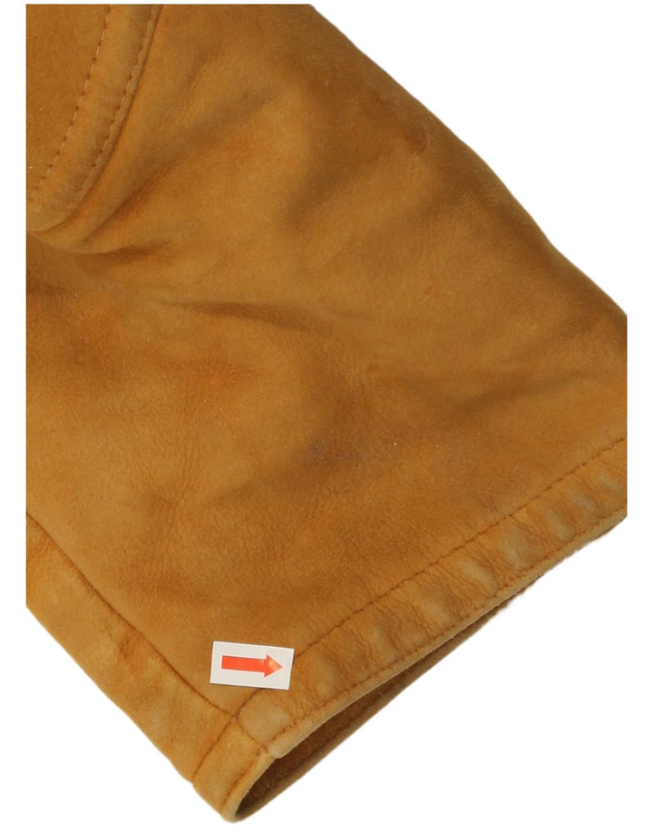 Мужская короткая дубленка VINTAGE IT 52 XL Бежевая короткая дубленка