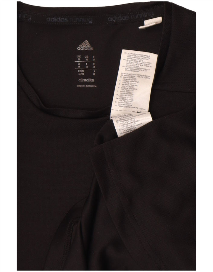 Мужская футболка Adidas Climalite, средний черный полиэстер