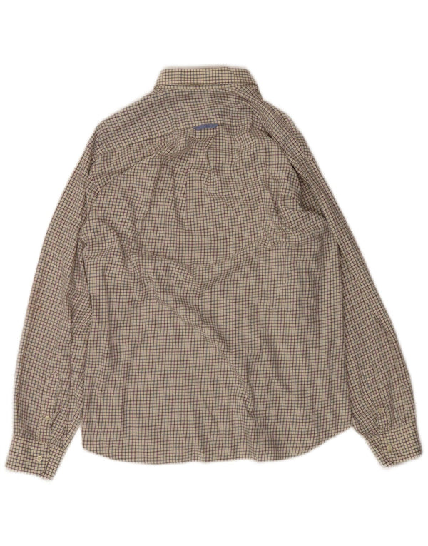 Мужская рубашка Barbour XL Off White Check Cotton