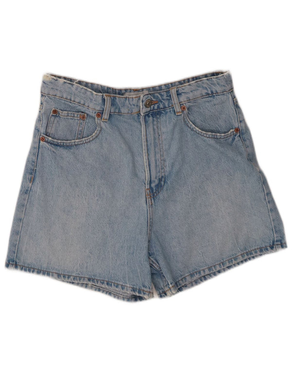 Женские джинсовые шорты Zara с высокой талией EU 40, средние W30, синие, хлопок
