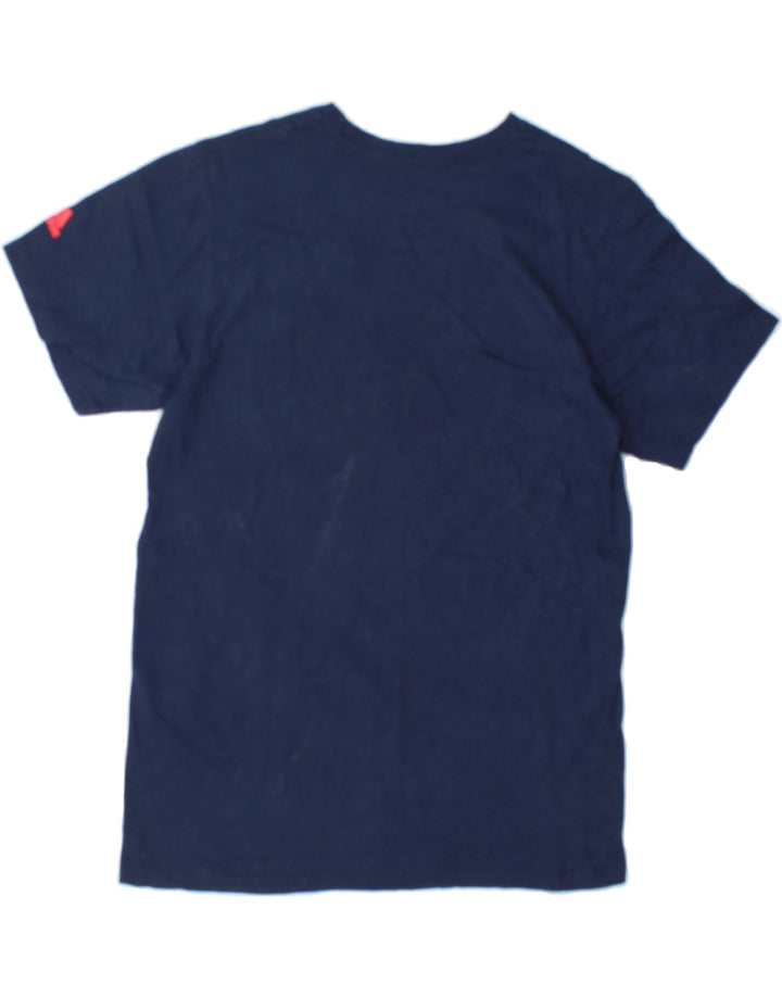ADIDAS Mens Graphic T-Shirt Top Medium Navy Blue Cotton Vintage Adidas and Second-Hand Adidas from Messina Hembry 