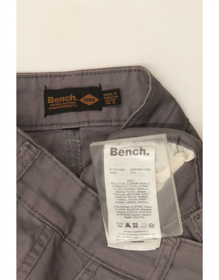Женские шорты карго Bench UK 12 Medium W30 Серые хлопковые