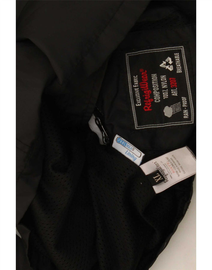 Куртка-дождевик Refrigiwear для девочек 13–14 лет, XL, черная, полиамидная, байкерская