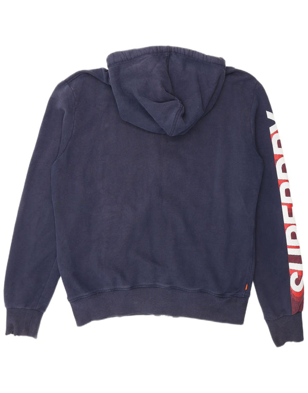 Мужской свитер с капюшоном на молнии Superdry XL, темно-синий, хлопок