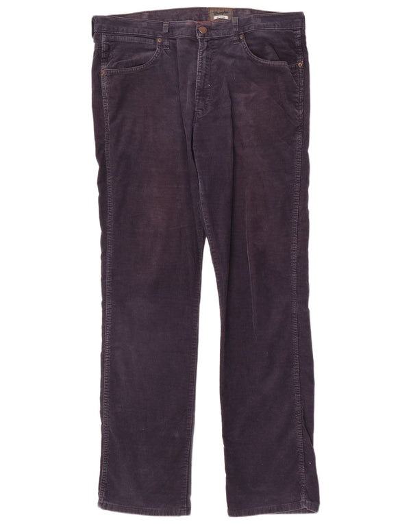 Мужские вельветовые брюки Wrangler Arizona Stretch Straight W38 L34 темно-синие