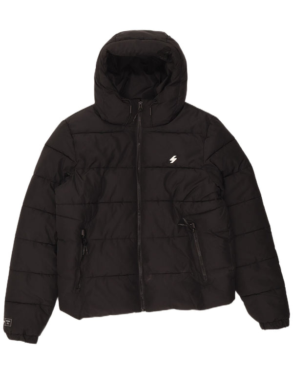 Мужская стеганая куртка Superdry UK 44 2XL, черный полиэстер