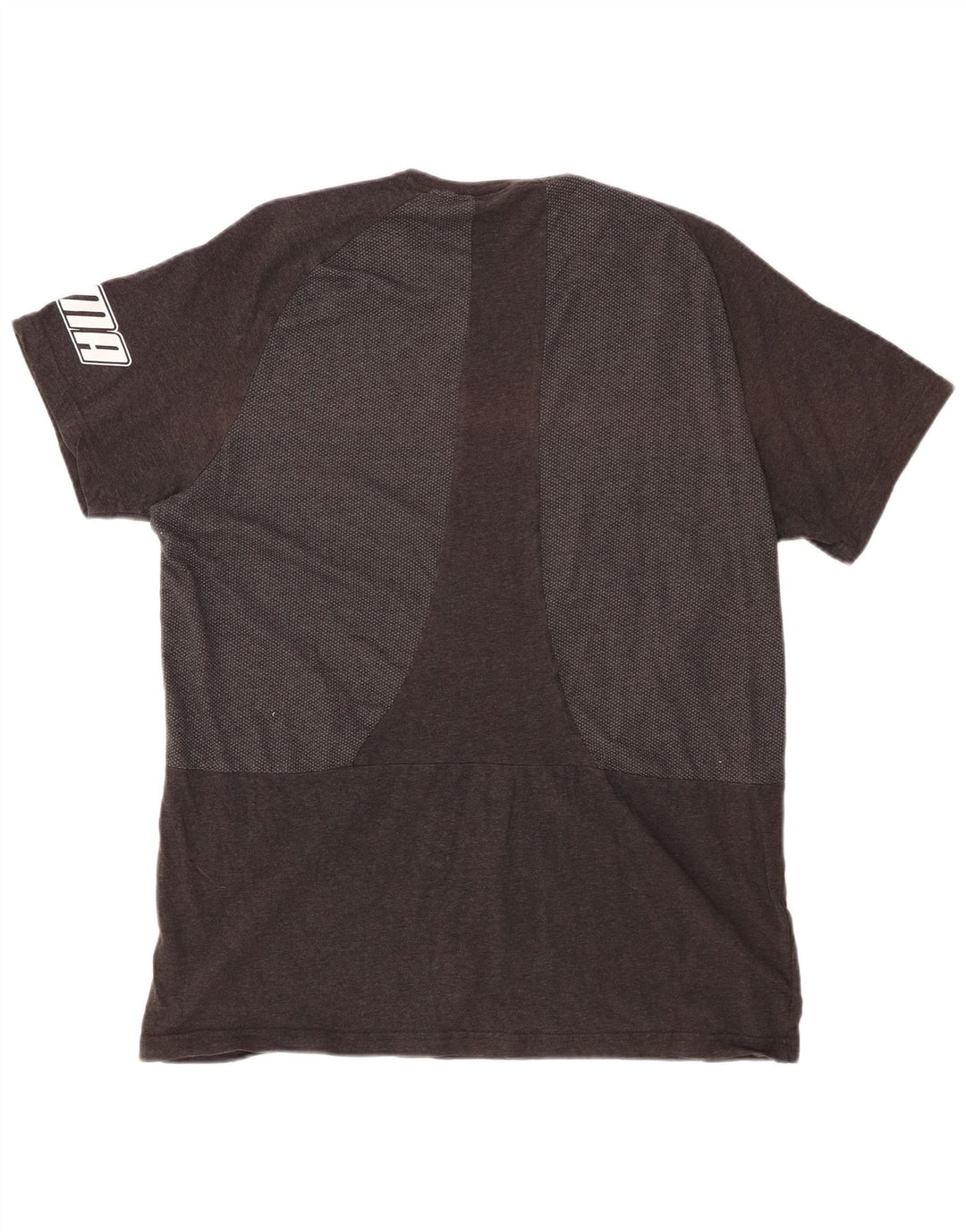 Мужская футболка с рисунком PUMA Top 2XL Серая с цветными блоками