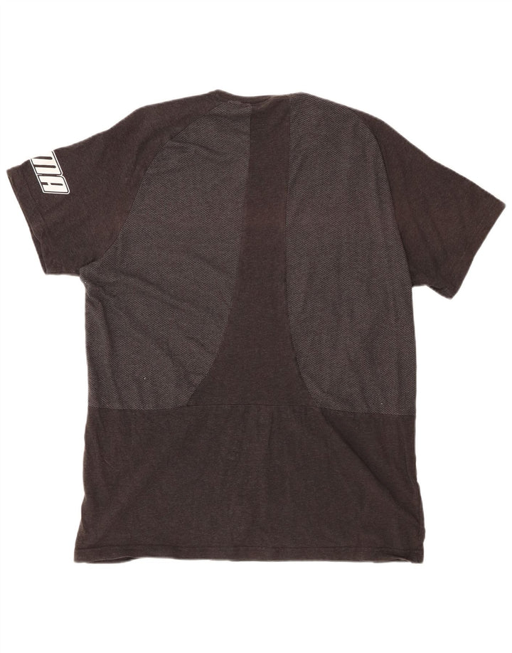 Мужская футболка с рисунком PUMA Top 2XL Серая с цветными блоками
