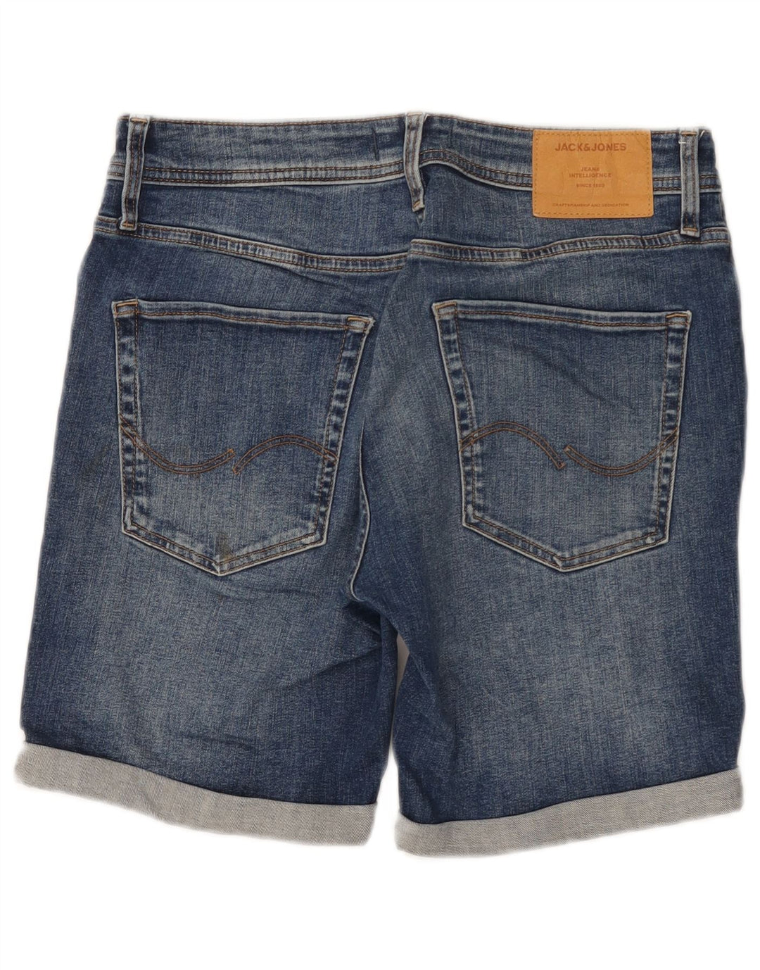 JACK & JONES Джинсовые шорты мужские маленькие W29 синие, хлопок