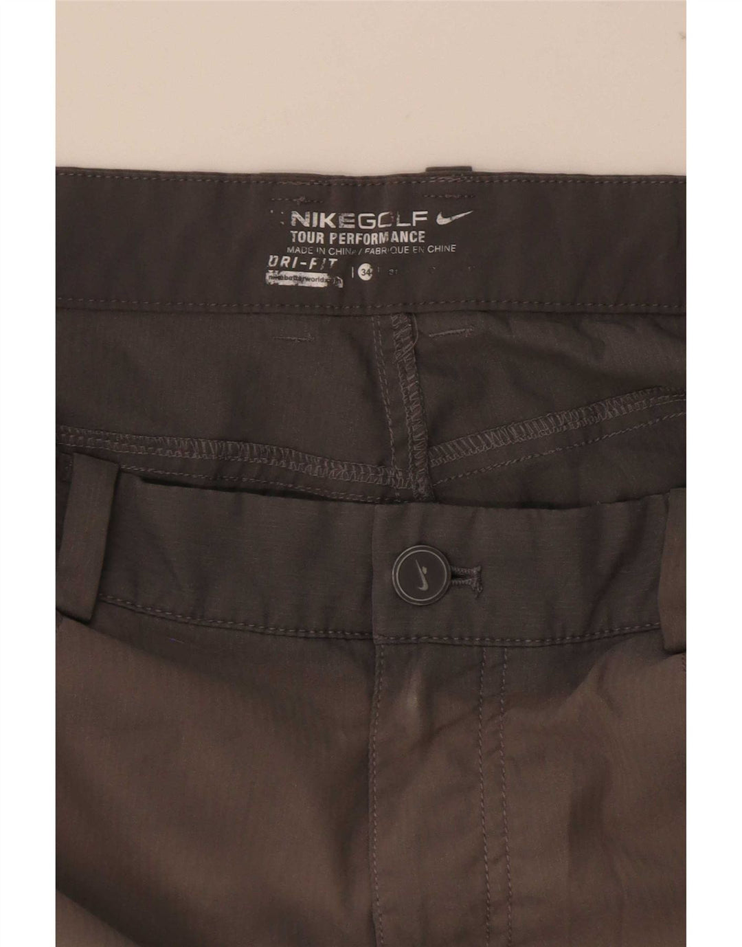 Женские повседневные шорты Nike Dri Fit W34, большие серые, полиэстер