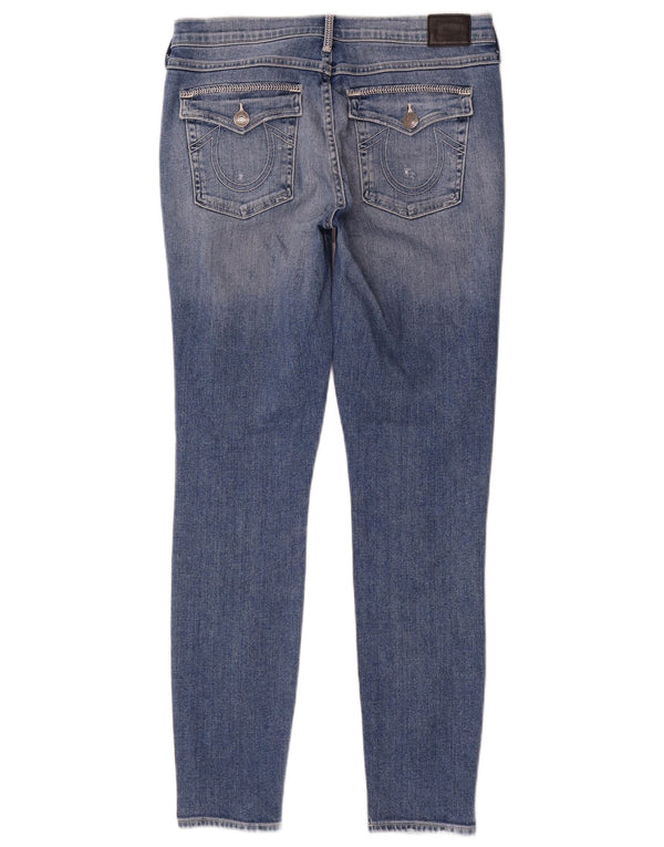 Женские джинсы суперскинни со средней посадкой True Religion Halle W30 L30, синий хлопок