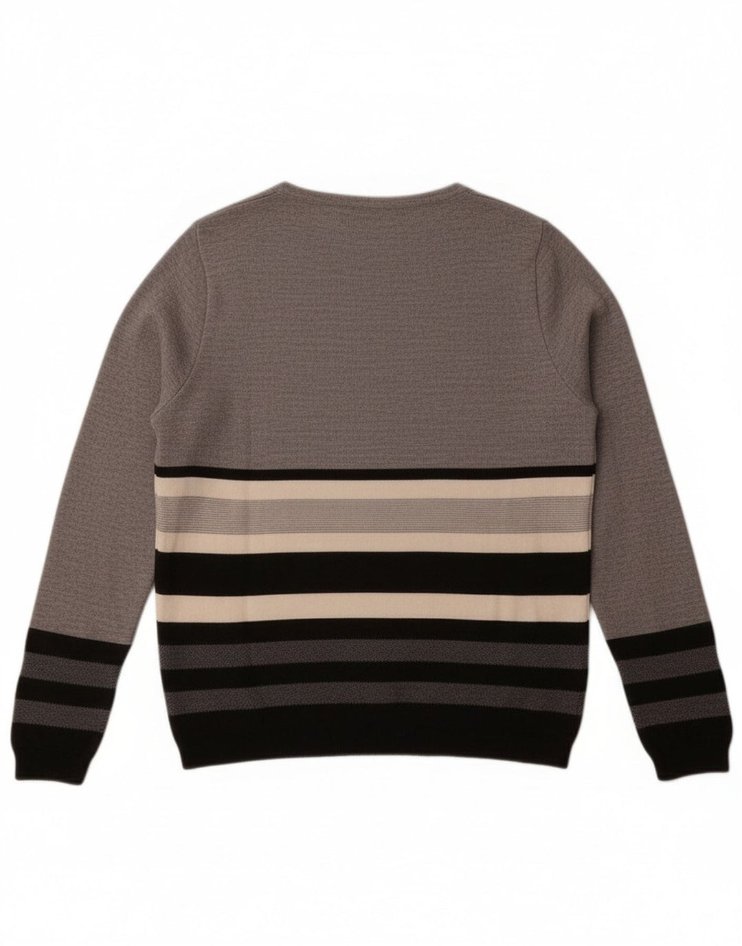 Женский джемпер с вырезом «лодочка» Perte by Krizia UK 14, средний серый в полоску