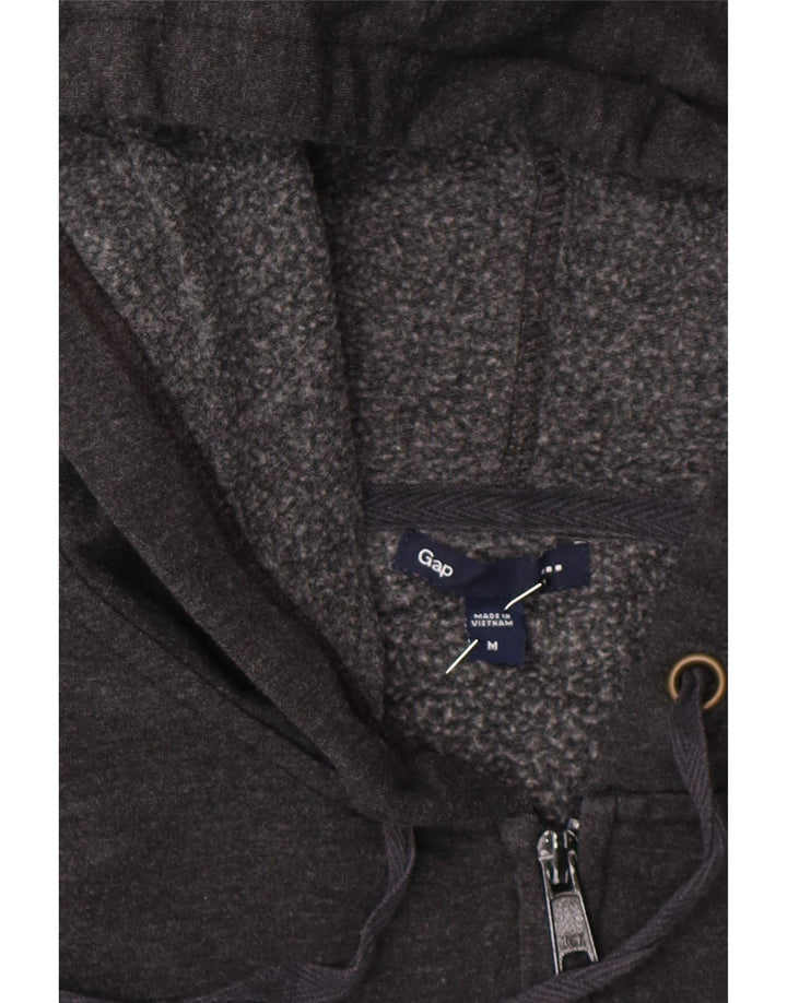 GAP Womens Graphic Zip Hoodie Sweater UK 14 Medium Grey Vintage Gap and Second-Hand Gap from Messina Hembry 