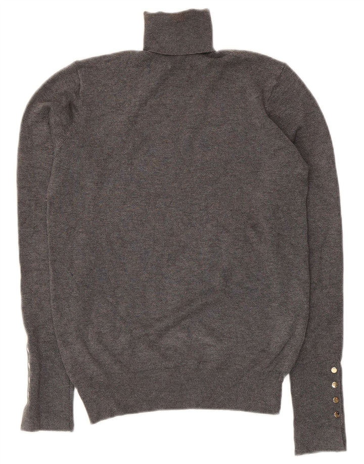 Женский джемпер с высоким воротником Zara UK 8, маленький серый цвет