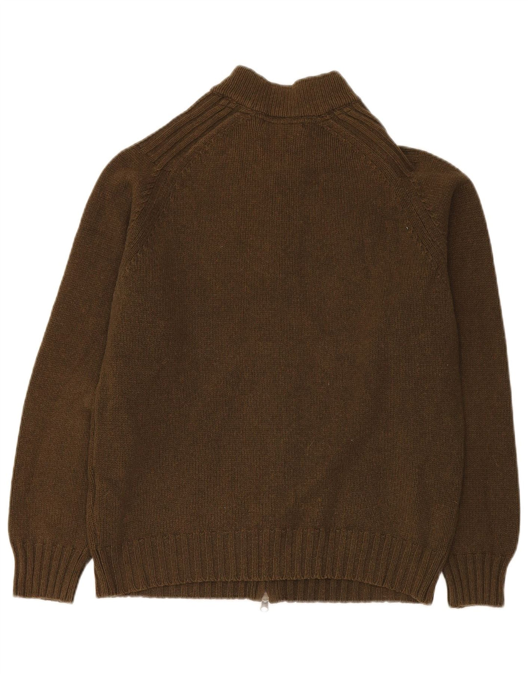 Мужской кардиган MASSIMO DUTTI из шерсти среднего цвета хаки
