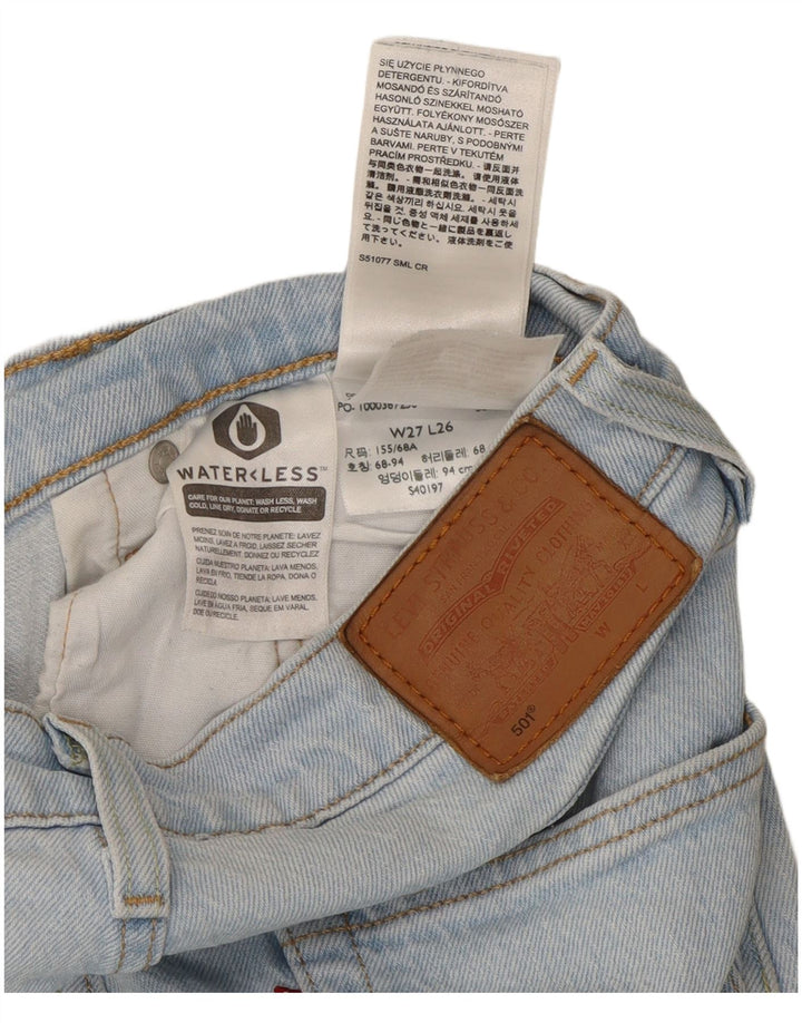 Женские прямые джинсы Levi's 501 W27 L26 синие, хлопок