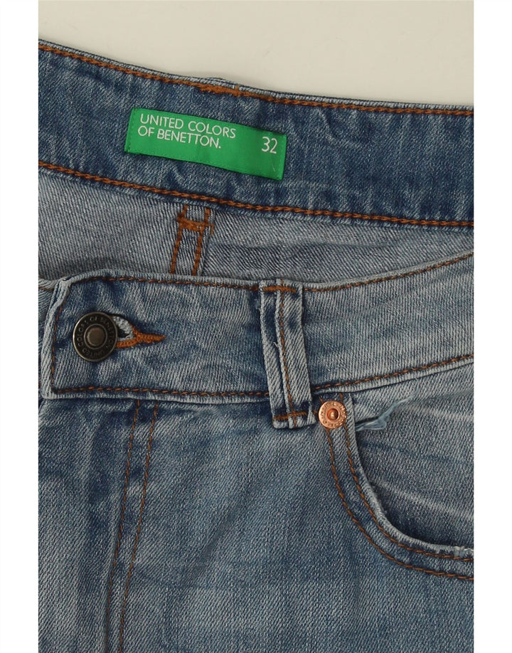 Мужские джинсовые шорты BENETTON W32 Medium Blue