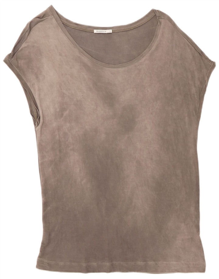 Женская футболка Marella Top UK 14 Medium Grey Вискоза