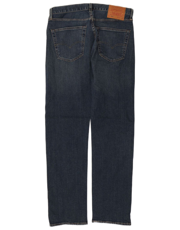 Мужские прямые джинсы LEVI'S 501 W32 L32 синие, хлопок