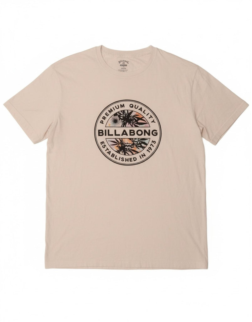 BILLABONG Mens Graphic T-Shirt Top Medium White Cotton Vintage Billabong and Second-Hand Billabong from Messina Hembry 