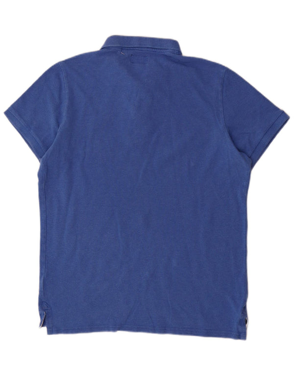 Мужская рубашка-поло Superdry XL, синяя, хлопок