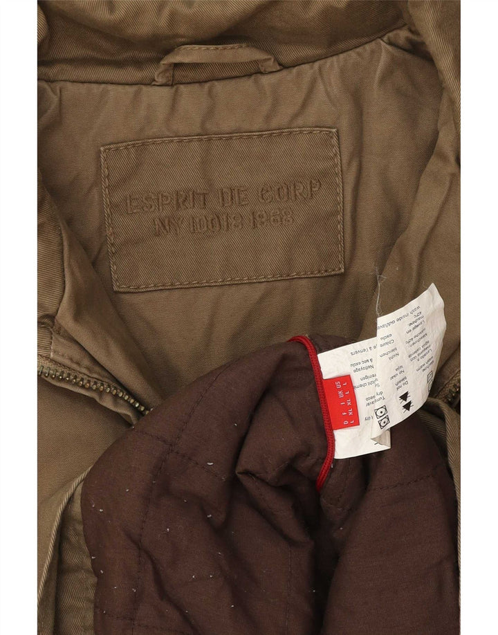 Мужская куртка Esprit UK 40, большая, коричневая, хлопок