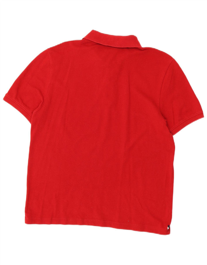 Ассоциация поло США. Мужская рубашка поло среднего красного цвета