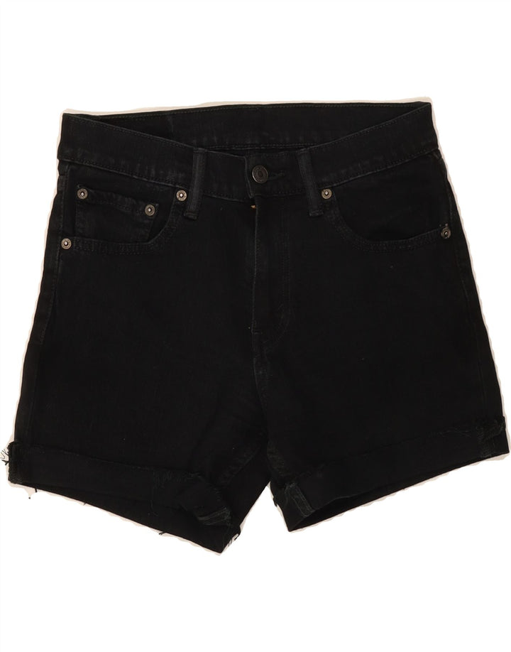LEVI'S Womens Denim Shorts W29 Medium  Black Cotton Vintage Levi's and Second-Hand Levi's from Messina Hembry 