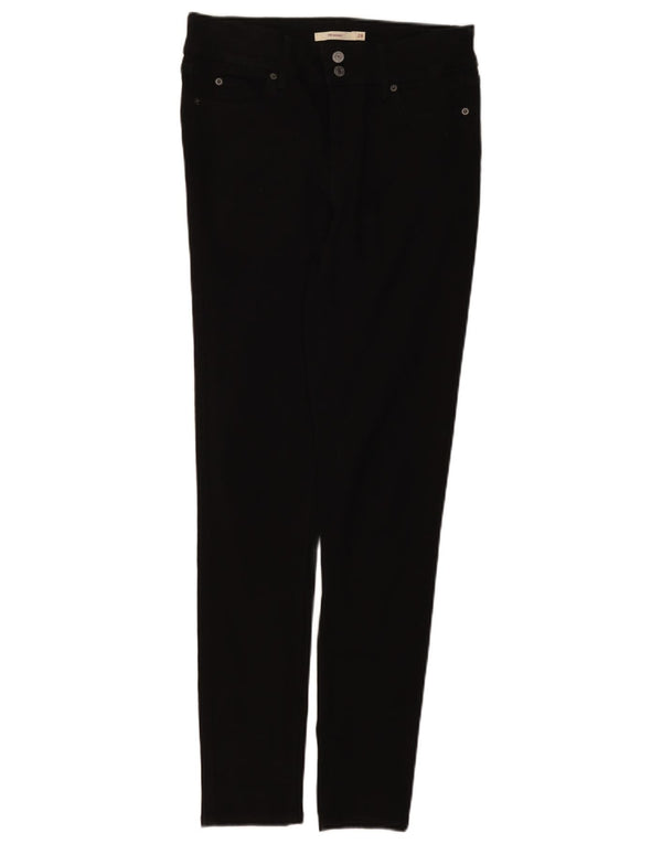 Женские джинсы скинни Levi's 711 W28 L30, черный хлопок