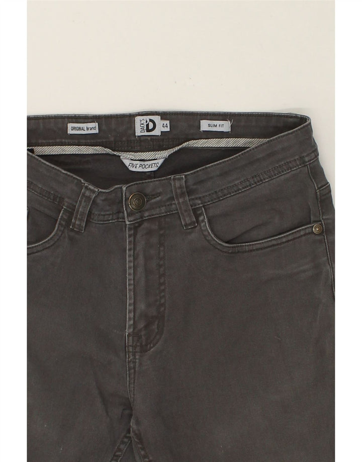 DACK'S Womens Slim Jeans IT 44 Medium W30 L26 Grey Cotton Vintage Dack's and Second-Hand Dack's from Messina Hembry 