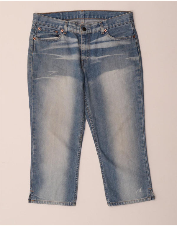 Женские капри Levi's W32 L22, синие, хлопковые, классические