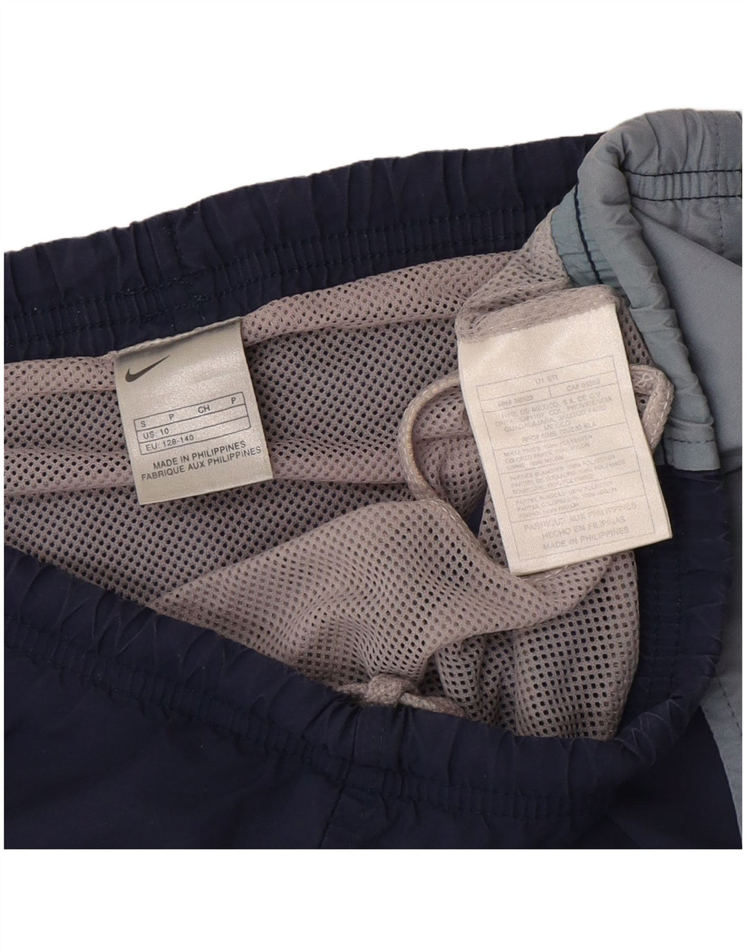 Шорты для плавания Nike для мальчиков 9–10 лет, синие, полиэстер с цветными блоками