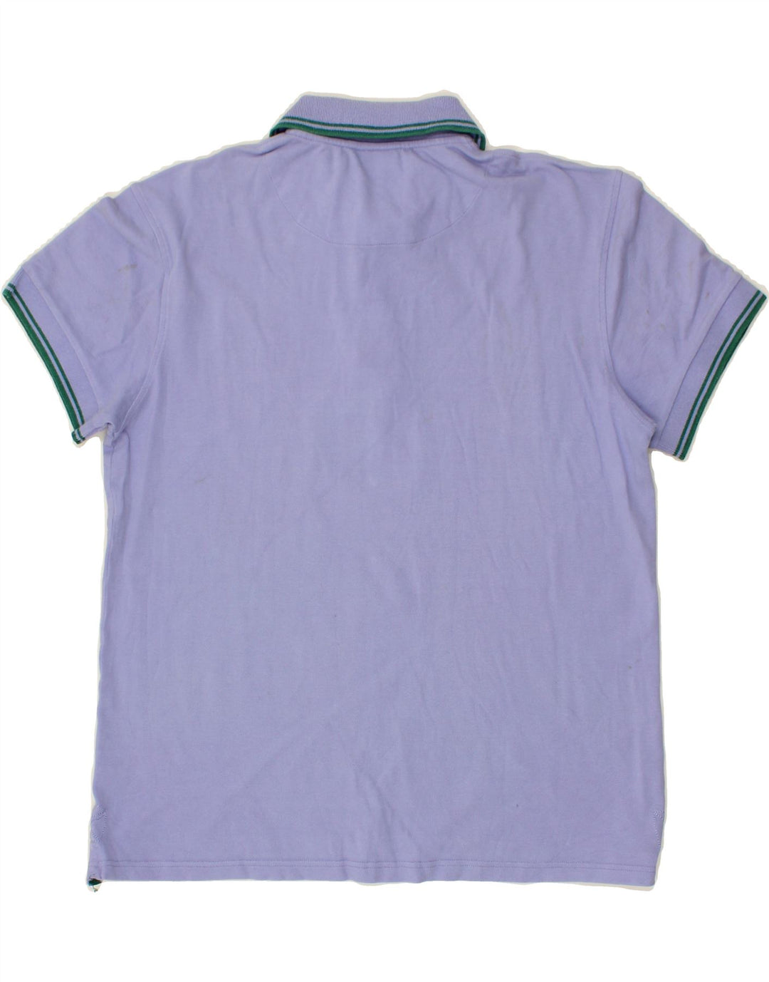 REFRIGUE Mens Polo Shirt Large Purple Cotton Vintage Refrigue and Second-Hand Refrigue from Messina Hembry 