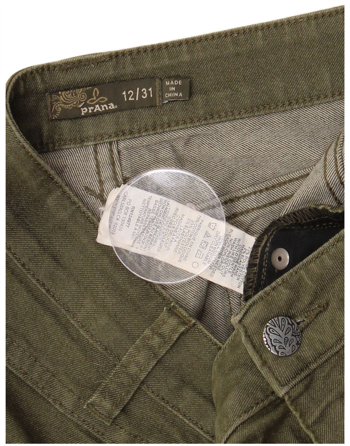 Женские джинсовые шорты PRANA US 12, большие L34, хлопок цвета хаки