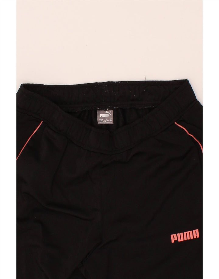 PUMA Girls Tracksuit Trousers 13-14 Years  Black Polyester Vintage Puma and Second-Hand Puma from Messina Hembry 