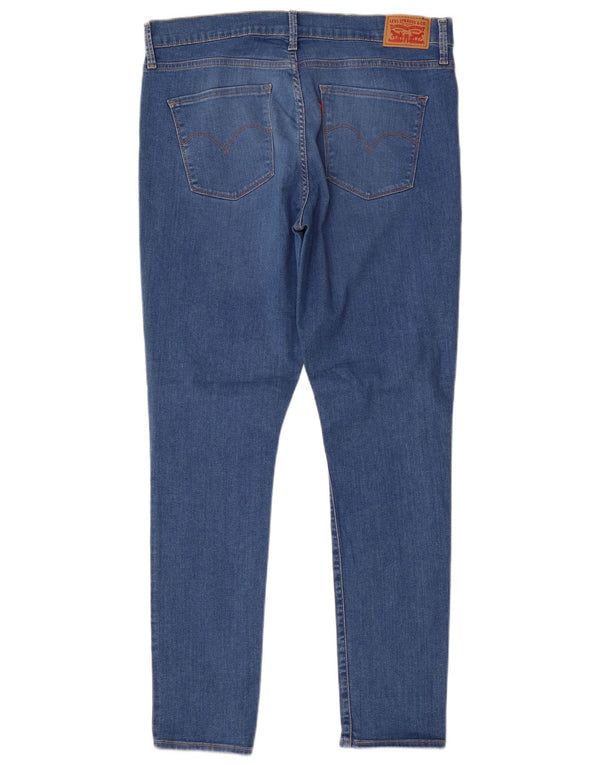 Женские джинсы скинни Levi's W32 L30 синие, хлопок