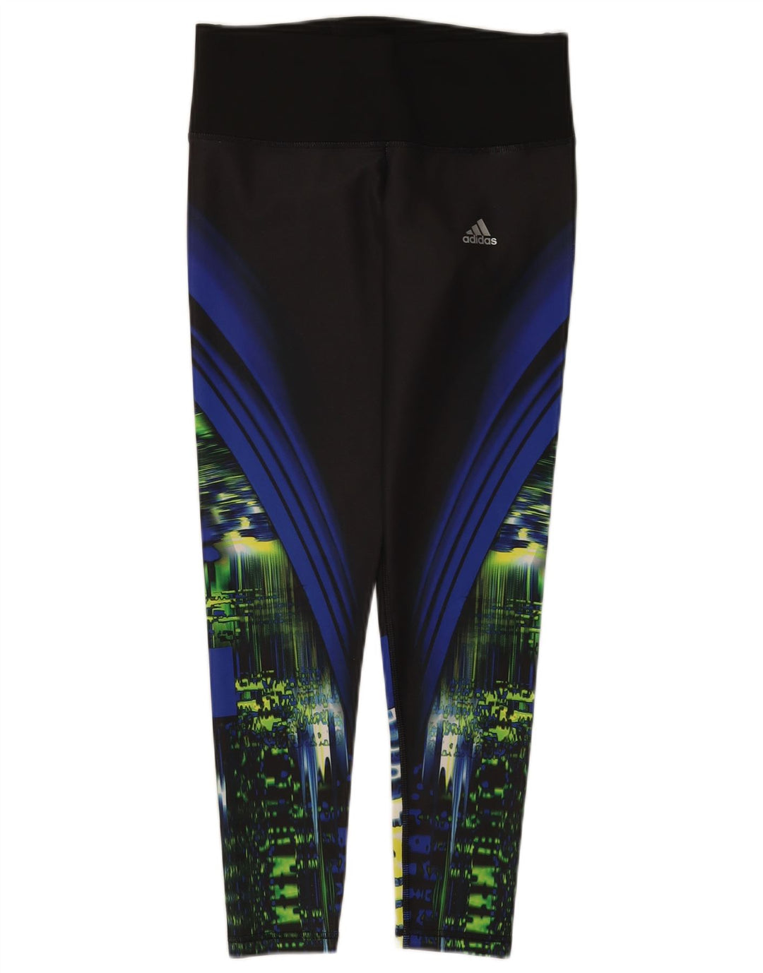 Женские леггинсы Adidas Climalite с абстрактным узором, Великобритания, 8/10, маленькие, черные